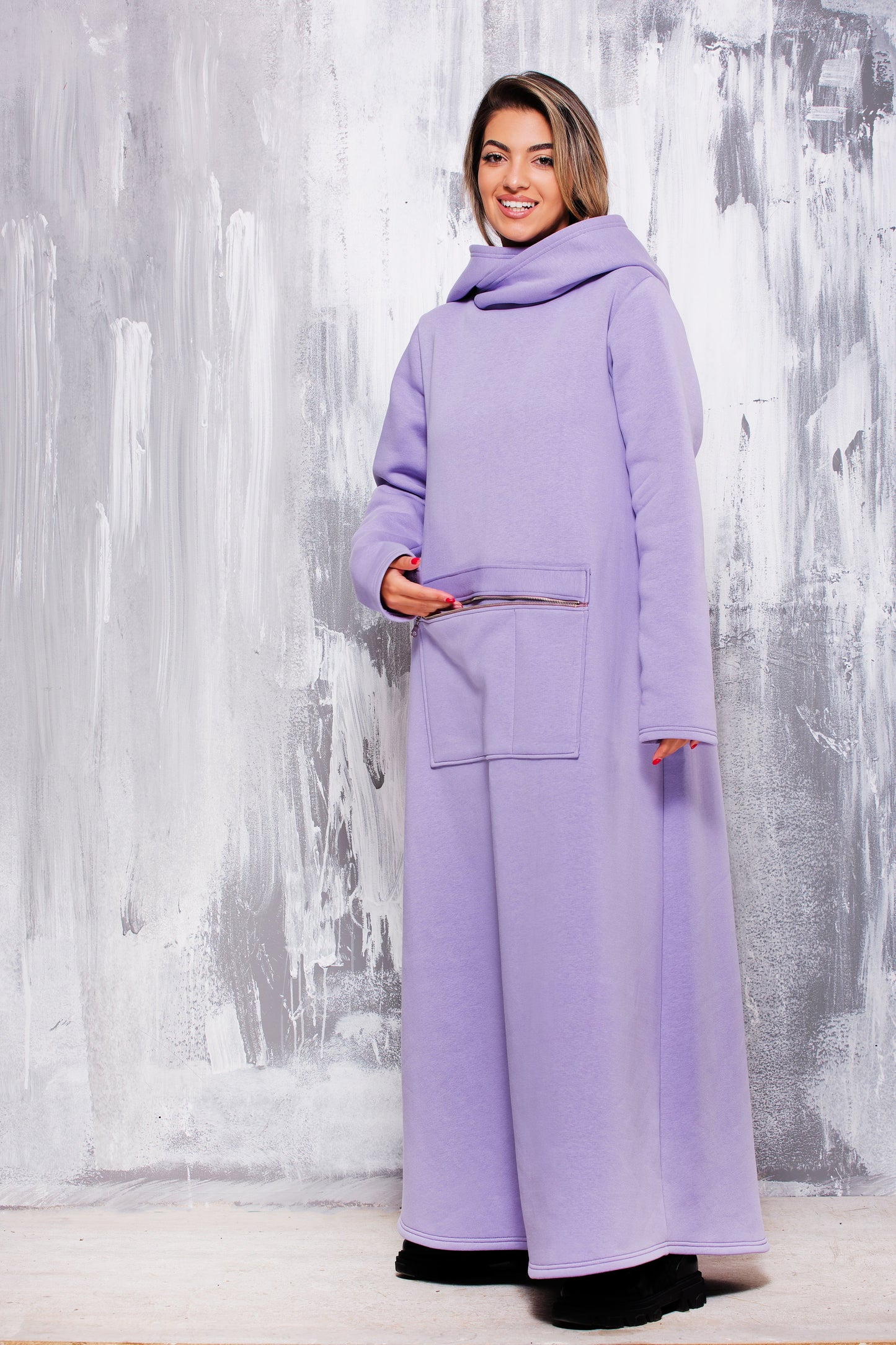 LONG QUILTED DRESS - DRESSES