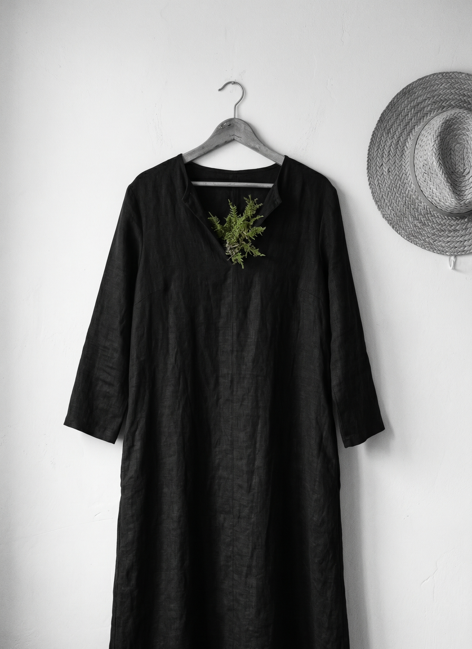 How to Make a Black Linen Maxi Read Cottagecore, Not Gothic