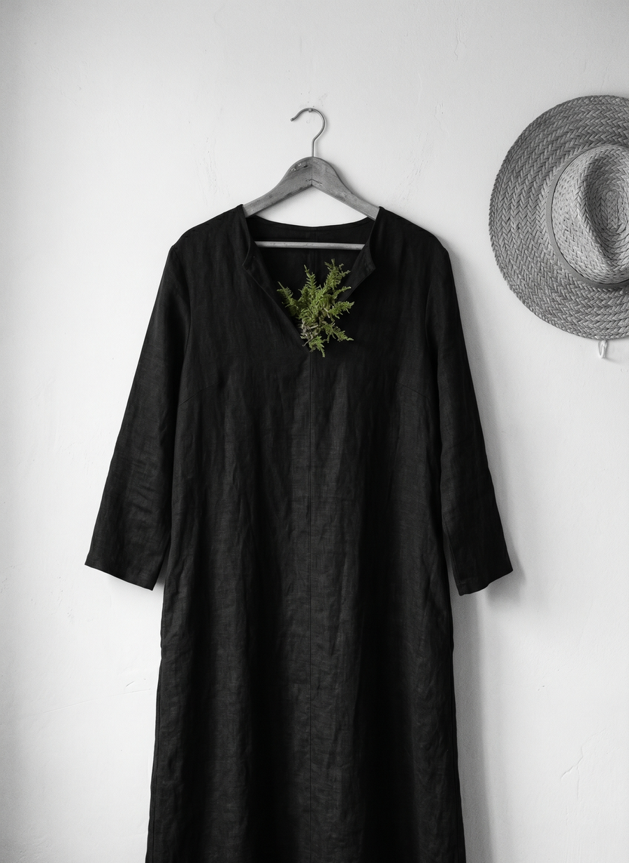 How to Make a Black Linen Maxi Read Cottagecore, Not Gothic