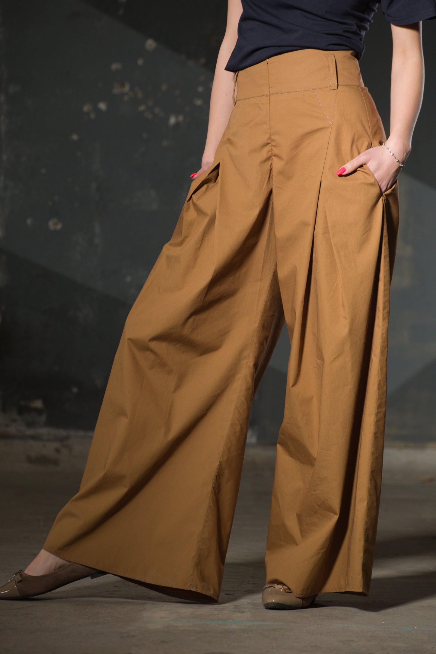 Olive Hooded Maxi Coat — Belted, Asymmetric Hem