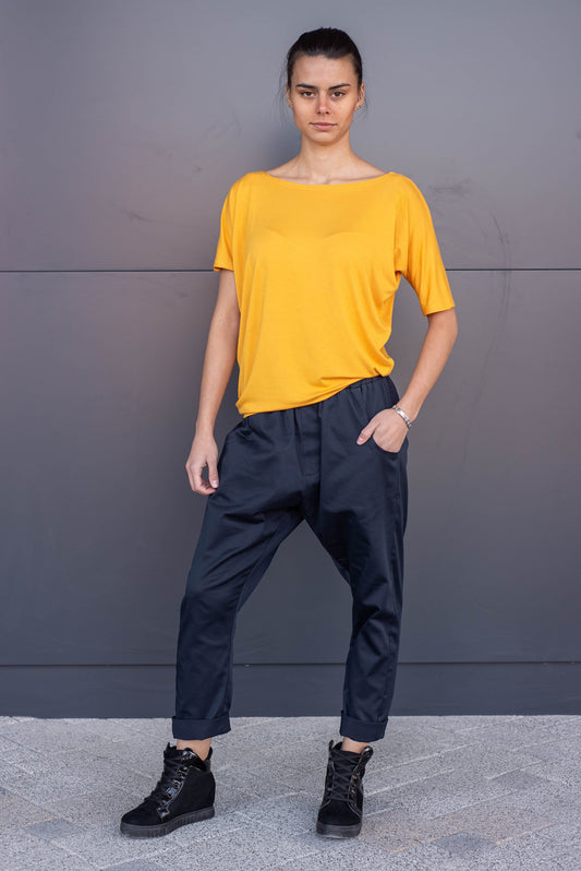 HAREM PANTS WITH SHORT CROTCH - Pants