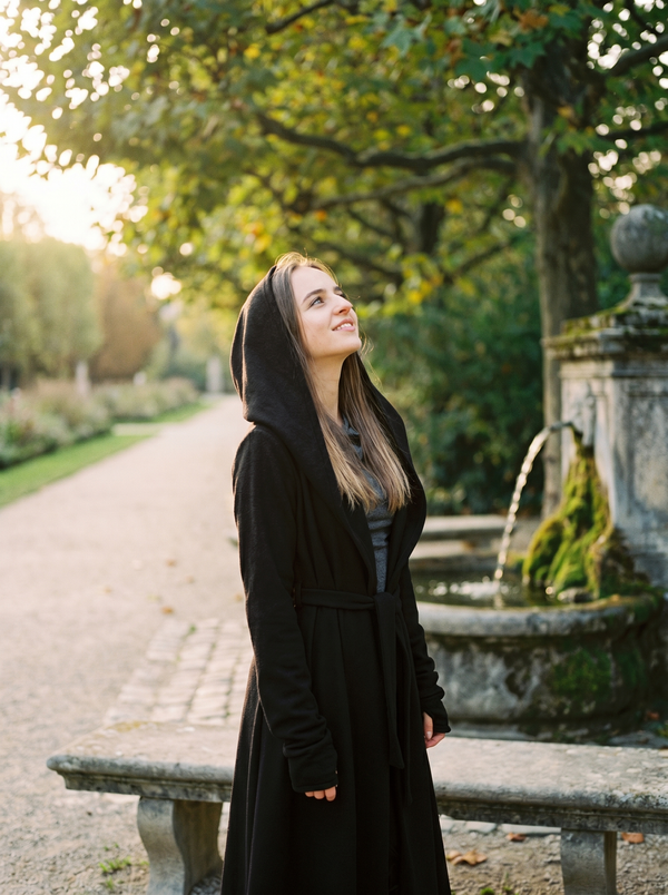 Unisex Gothic Hooded Vest — Dark, Made to Order