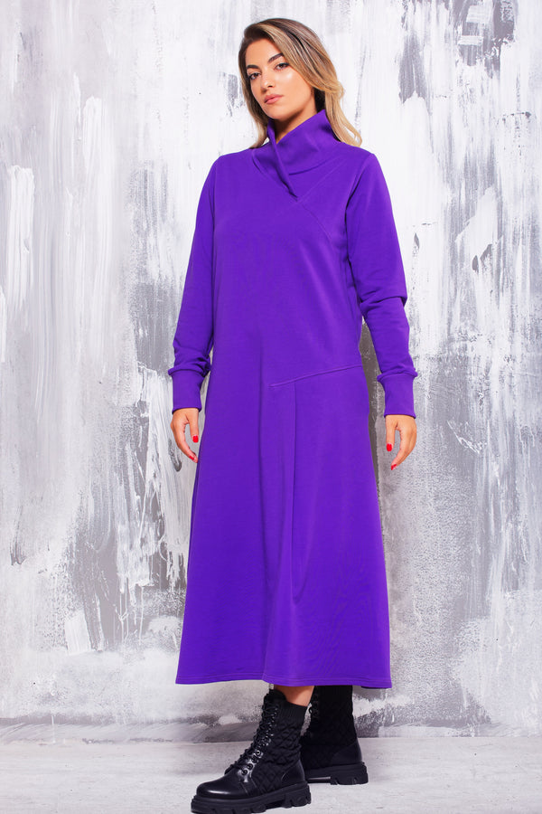Sweatshirt Dress — Dark Minimalist, Made to Order
