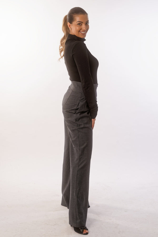 High Waist Palazzo Pants — Minimalist, Made to Order