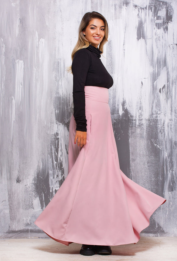 Handmade High Waist Maxi Skirt Women, Corset Long Skirt, Dark Feminine Slow Fashion - photo 1