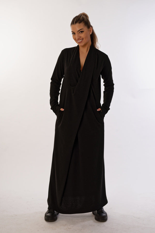 Knitted Kimono Dress — Dark Bohemian, Made to Order