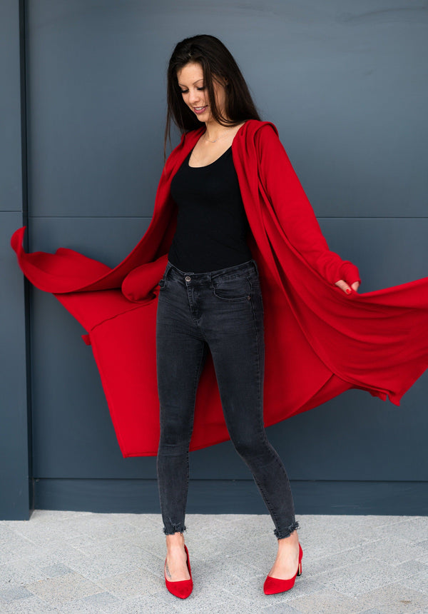 Hooded Cardigan — Modern Minimalist, Made to Order