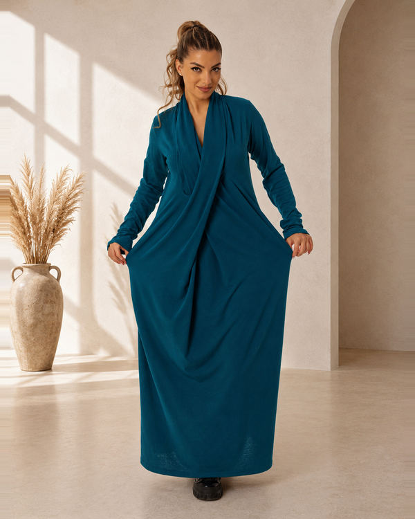 Knitted Kimono Dress — Dark Bohemian, Made to Order