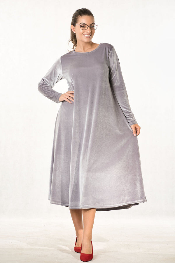 Velvet Midi Dress — Gothic Elegance, Made to Order