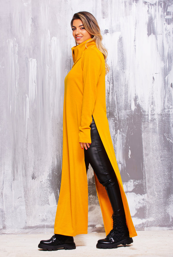 WOMEN'S LONG SWEATER DRESS - TUNIC